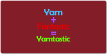 Yarn+Fantastic=Yarntasic  XXL Gaming Mousepad