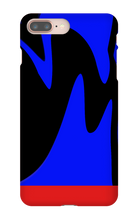 Dark Blue and Black iPhone Case