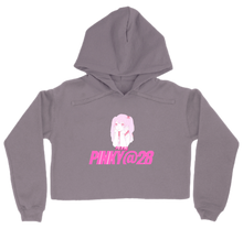 Pinky@28-Logo Hoodie Women Crooped