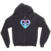 Heart logo large Zip Up Hoodie