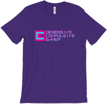 OCGamer Full Logo Tee (Pink on Blue)