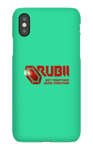 Rubii iPhone Phone Cases (red logo)