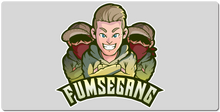 FumseGang XXL Gaming Mousepad Weißer Rand
