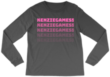 Kenziegames5 logo fade long sleeve
