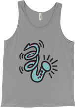 Blue loopy Tank Top