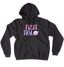 pink first try hoodie