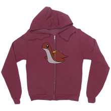 Red Nessie Zip Up Hoodie