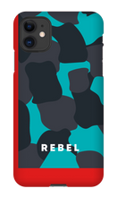 REBEL Cyan iPhone Case