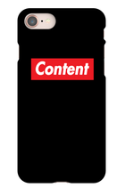 Pure content iPhone Phone Cases