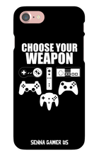 Choose Your Weapon iPhone Cases Black