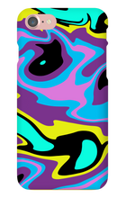 80's swirl iPhone Phone Cases
