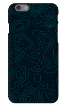 Topographic iPhone Case Dark Mode