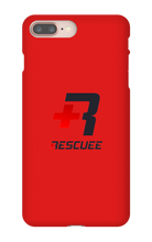 RESCUEE iPhone Case Black and Red Logo