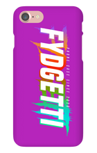 FYDGETTI White Text Design iPhone Case