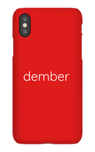 dember Text Phone Case (iPhone)