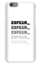 Z3FG1R_ Black Text Iphone Cases