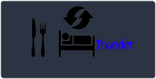Eat Sleep Thunder Repeat XXL Gaming Mousepad