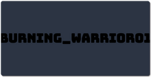 burning_warrior01 XXL Gaming Mousepad
