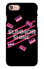 summorshine Retro Tapes Black iPhone Case