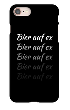 Bier auf ex Handyhülle IPhone Schwarz