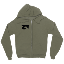 Inverted Black Zip Up Hoodie