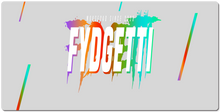 FYDGETTI XXL Mousepad White Text