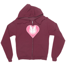 Bunny Heart Zip Up Hoodie