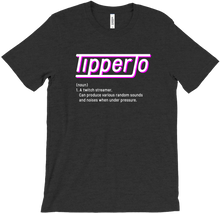 TipperJo Definition White on Pink (Black&Heather)