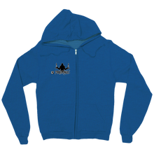 B&W Mangle zip-up-hoodie