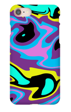 80's swirl iPhone Phone Cases