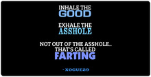 Inhale Quote Deskmat - Dark