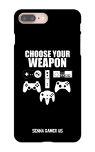 Choose Your Weapon iPhone Cases Black
