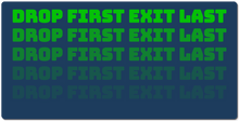 yaguymike  Drop First Exit LastXXL Gaming Mousepad