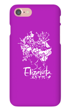 Elizaveta iPhone Cases (White On Color)