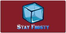 Stay frosty big logo XXL Gaming Mousepad