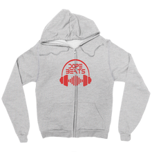 Dope Beats Zip Up Hoodie (Red Logo)