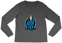 ZiggyOnTheBeats Blue Logo LS T-Shirt