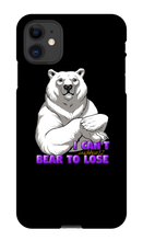I Can't Bear To Lose (Alt) iPhone Phone Cases
