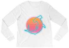 Neon Shark Logo Long Sleeve Tee