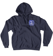 JL Geometric Blue Hoodies (No-Zip/Pullover)
