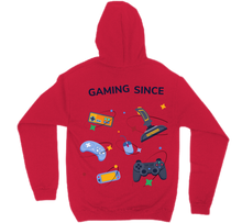 Gaming Since Hoodie Back Design