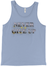 Never Give Up Tank Top (silber)