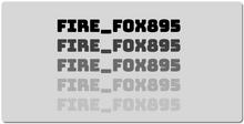 fire_fox895 XXL Gaming Mousepad