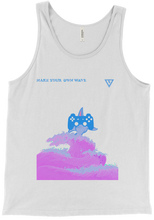 Make you own wave Pink Color wave Tank Top