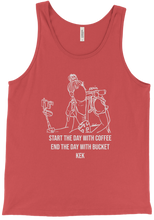 PPIM Coffee and Bucket, White Lettering Tank-top