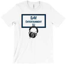 D4V Entertainment T-Shirt Logo Black w Headphones