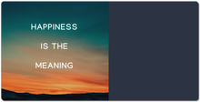 Happiness is the Meaning XXL Gaming Mousepad
