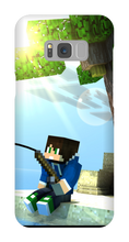 Case para Samsung Minecraft JuaoGL Pescando
