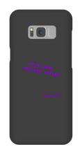 Chickenstrips purple text Samsung Phone Cases