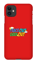 peace out geek out iphone case!